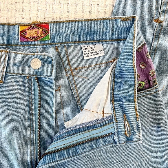 VINTAGE 90’s Jordache Rare High Waisted Patchwork Jeans - Picture 7 of 8